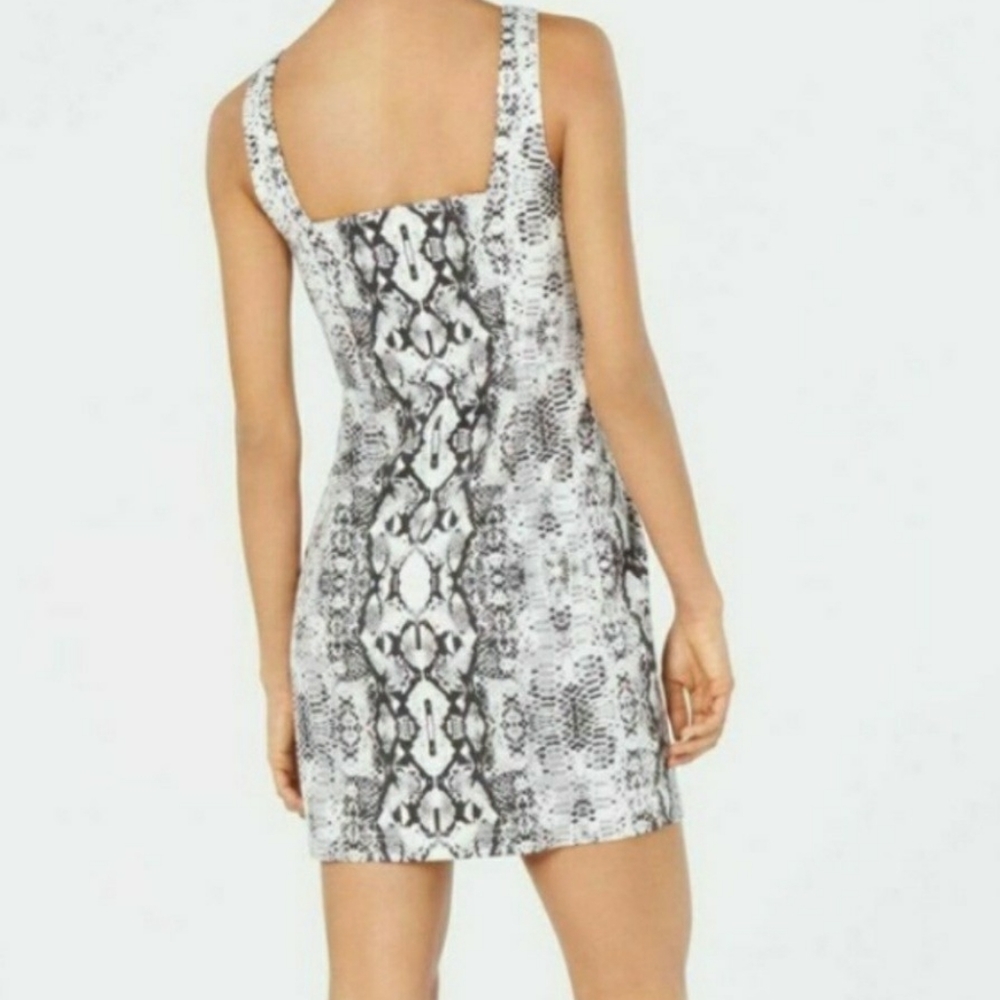 Bar III Python Bodycon Mini Dress - Picture 2 of 7